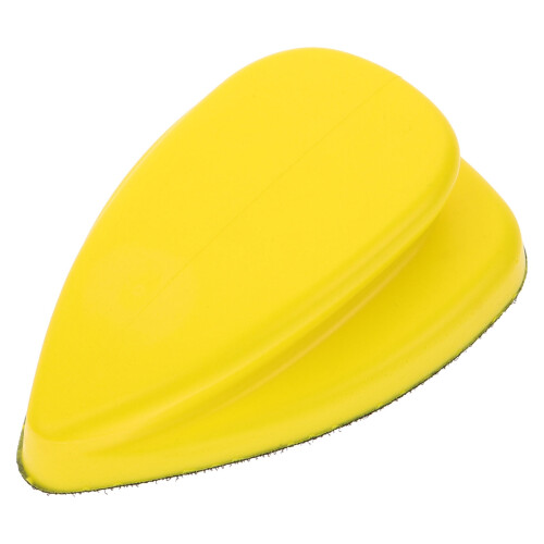 TINKSKY Round Sanding Pad PU Foam Block Yellow 1 Set 2