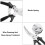 tooloflife Kitchen Scissors Shears Cutter Blades for Meat Comfortable Handle Kitchen Tool Black 5