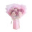 Bouquet artificiel violet de 11 œillets et roses 2