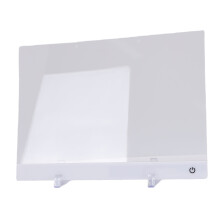 LED-Notiztafel 11,8x8 Zoll mit 7 RGB-Lichtern, Acryl, wiederaufladbar