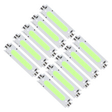 10PCS COB LED Car Light Strips 12V 2W Green 6x1.5cm