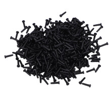 Nylon-Badminton-Schläger-Grommets 2,1x8,3mm Schwarz Cap-Dicke 0,8mm