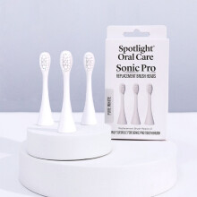 Spotlight Oral Care Sonic Pro Toothbrush Replacement Heads - White