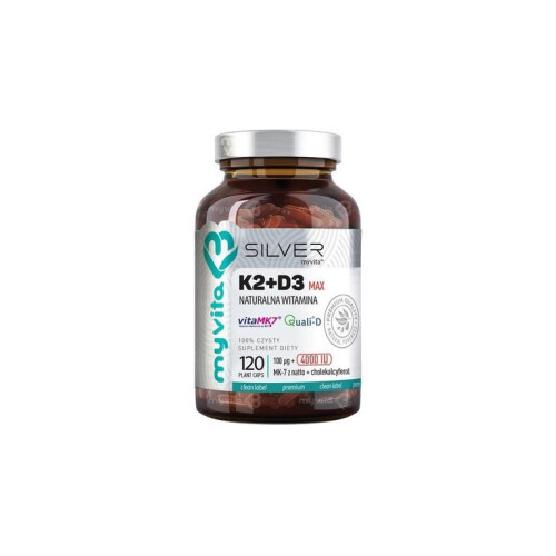 MYVITA Silver K2+D3 Max - 120 Capsules