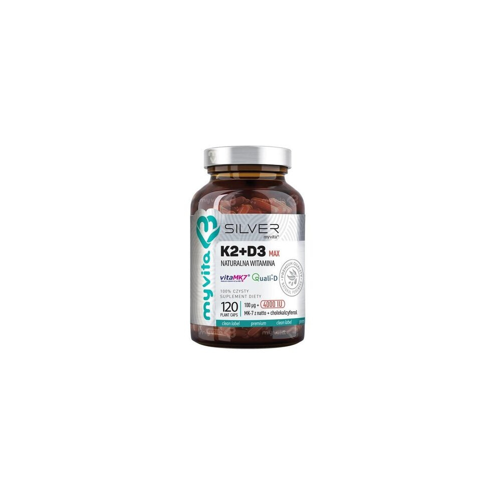 Myvita Silver K2+D3 Max - 120 Capsules