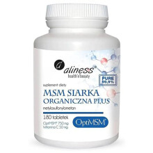 Aliness MSM Siarka Organiczna Plus - 180 Capsules