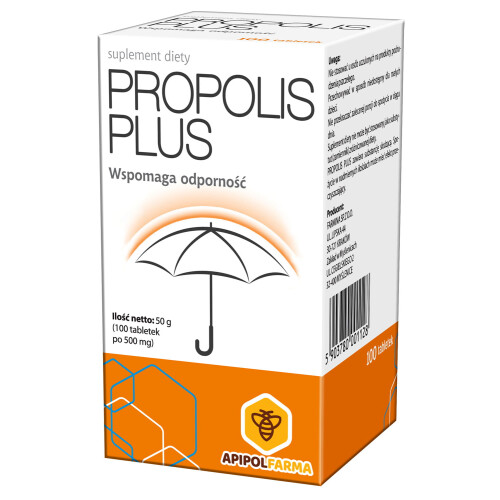 Propolis Plus Wspomaga Odporność 500mg - 100 Tablets
