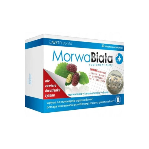 MORWA BIAŁA PLUS, TABLETKI POWLEKANE - 60 Tablets