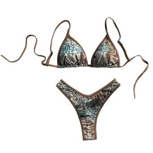Leopard Swimwear with Backless Tied Top-zebraleopard print XS