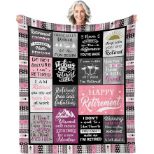 Afscheidscadeaus voor mannen – 152 x 127 cm afscheidsdeken, geschikt voor 2024 & afscheidscadeaus voor collega's