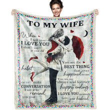 Plaid romantique gris pour femme 130x150cm