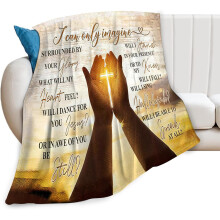 Christelijk kruis, Hand van God fleece plaid (127 x 102 cm) – Zacht, warm en knus religieus cadeau voor mannen, vrouwen, kinderen en tieners –