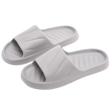 Chinelo Wioihee Floopi para Mulheres – Sandálias casuais de dedo com amortecimento no calcanhar, solado antiderrapante, cinza, tamanho 43