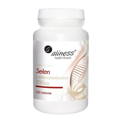 Aliness Selen - L- Selenometionina 200 µg 100 tabletek 2