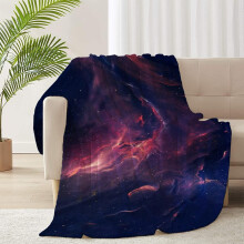 Pink Purple Galaxy Fleece Flannel Lightweight Blankets Plush Microfiber Bedding Throw Blanket for Couch and Bed 60"x50" for Teens