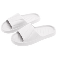 Chinelo Wioihee Floopi para Mulheres – Sandálias casuais de dedo com amortecimento no calcanhar, solado antiderrapante, branco, tamanho 41