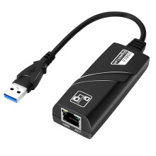 Adaptor Ethernet de mare viteză Plug Play ABS USB 3.0 la RJ-45 1G Gigabit Card de rețea pentru computer