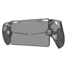 Transparent Protective Case Shockproof PC Washable for PS5 Portal (Black)