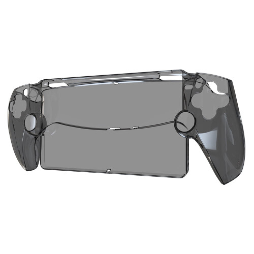 Transparent Protective Case Shockproof PC Washable for PS5 Portal (Black)