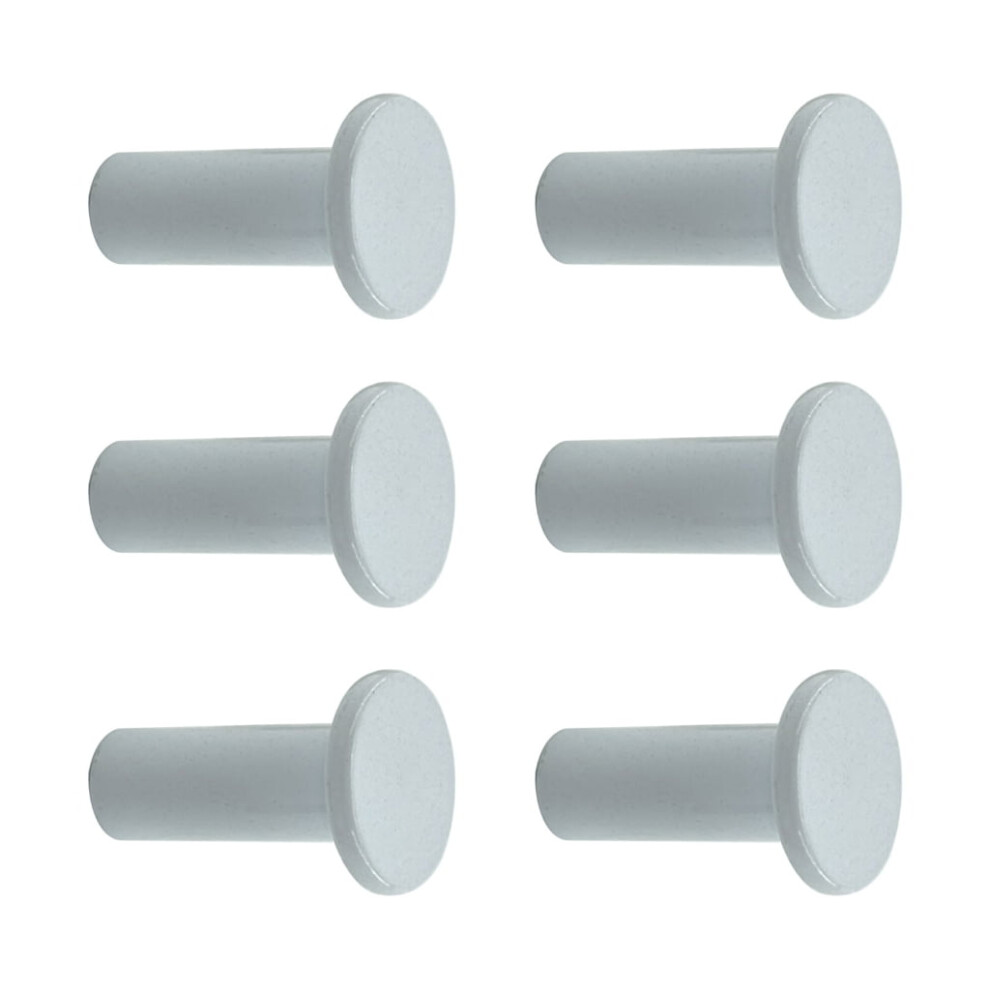 Set Of 6 Strong Hanger Simple Wall Hook Practical Storage Organization Holder Cylindrical Hanger With Mounting Screws 9448483103220