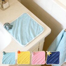 4Pcs Cartoon Hand Towel, Cute Thickened Hanging Towel for Children Kitchen, Soft Absorbent Face Cloth, Decorative Bathroom Kitchen Towel for Home