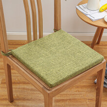 Linen Seat Cushion, Detachable Washable Chair Cushion with Anti-Skid Strap, Thickened Sponge & Breathable Fabric – Compatible with Office Chairs