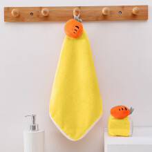 Cartoon Hand Towel, Cute Thickened Hanging Towel for Children Kitchen, Soft Absorbent Face Cloth, Decorative Bathroom Kitchen Towel for Home