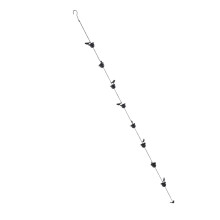 Eisenvogel-Regenkette 2,4 m antikes Messing Dachrinnendekoration mit 8 Vögeln