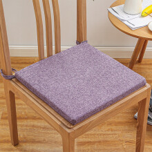 Linen Seat Cushion, Detachable Washable Chair Cushion with Anti-Skid Strap, Thickened Sponge & Breathable Fabric – Compatible with Office Chairs