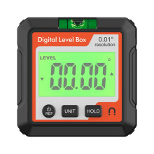 Digitális szögmérő eszköz Elektronikus szintező eszköz LCD buborékos vízmértékkel Mágneses talp famegmunkáló építőipari gépekhez