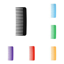 6PCS Wide Tooth Comb for Curly/Wavy Hair, Travel Pocket Combs for Wet/Dry Hair, Beard Styling – Compatible with All Hair Types
