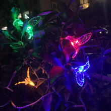 Solar Hummingbird LED String Lights 30 LEDs Garden Fence Patio Outdoor Fairy