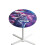 Decorative Stretch Spandex Table Topper – 24" Round, Elastic Edge, American Flag/Wolf/Galaxy/Butterfly Patterns 1