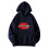 Γυναικεία oversized casual φούτερ με κουκούλα, φαρδιά γραφικά φούτερ, με στρογγυλή 1