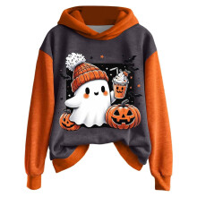 Barn Småbarn Jentegensere Søt Halloween Spøkelsestrykk Langermet Koselig Avslappet Genser Crewneck Gensere For Jenter 4-5 År