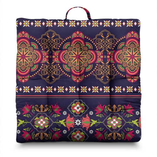 Dutch Velvet Square Meditation Pillow 22 Inch