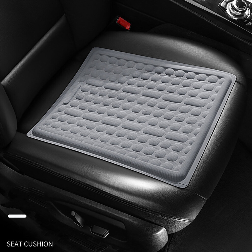 Gel Seat Cushion Honeycomb Breathable Silicone Pad Office Car Chair Pressure Relief Summer Cooling Egg Crate Design For Long Sitting Comfort Support 9489952800325