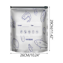 10PC Food-Grade Aluminum Foil Sealing Bags Refrigerator And Freezer Ziplock Bags For Food Storage