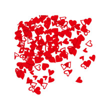 Heart Paper Scraps Red 3cm 200 pcs for DIY Crafts