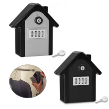 tooloflife Wall Mounted Security Key Safe Box Adjustable 4 Digit Combinations Lock for Home