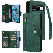 Wallet Card Zipper Flip Leather Case For Google Pixel 8 8A 8Pro Pixel 7A 7 7Pro Pixel 6 Pro 6A 5A 5XL 4XL 4A