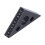 45 Aluminum Alloy Triangle Ruler, 15mm Thickness, Black 14