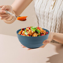 Large 19.59 cm Plastic Cereal Bowl, Everyday Dishwasher-Safe Serving Bowl for Breakfast, Salad and Snacks
