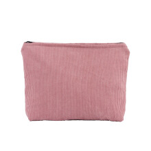 Borsa portaoggetti in velluto a coste, astuccio per cancelleria, trousse per il trucco, portafoglio capiente, borsa portaoggetti con cerniera per