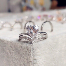 Elegant Engagement Cocktail Ladies For Her Comfortable Fit Sparkling AAA Zircon Cubic Zirconia Ring Elegant Gift Gift Box Included