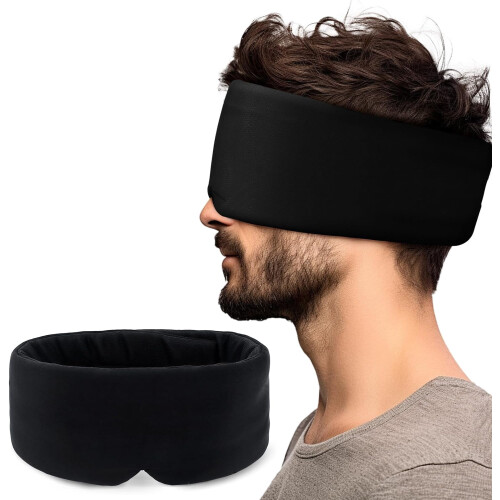 Sleep Mask for Side Sleepers Light-Blocking Adjustable