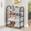 Stackable Metal Shoe Rack White 3-Tier 5