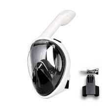 Full-Face Snorkel Mask Anti-Fog Goggles Compatible with