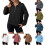 Damen-Pullover-Sweatshirt mit Viertelreißverschluss, Grau, Größe L 1