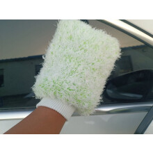 Gant de nettoyage de voiture en microfibre polaire corail double face